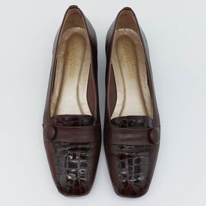 California Magdesians Flats Womens Sz 9.5N Brown Leather Loafers Career Casual